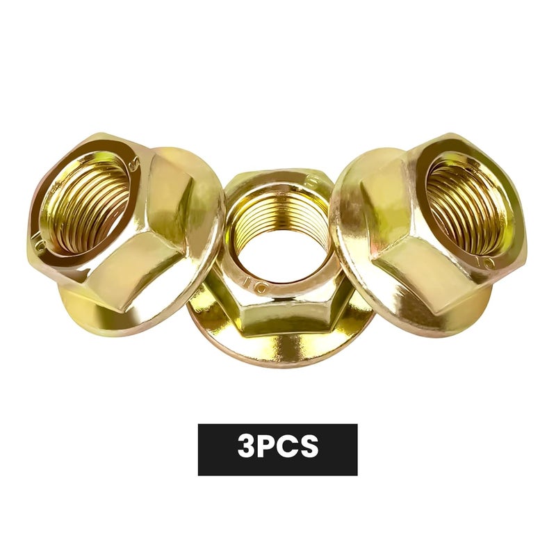 CLSR2U Store Hex Flange Nut Fit for Cub Spindle -712-0417 Blade Nuts Fit for Cub LT1040 LT1042 LT1046 Mower Deck Spindles, Spindle Nut Fit for MTD Craftsman Troy Bilt Mower, Replaces 912-0417A (3 Pack) - Image 3